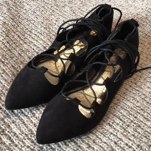 Lace Up Ballet Flats